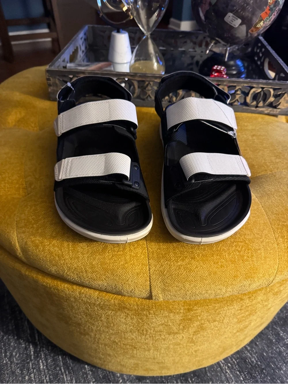 Birkenstock Tatacoa Birko-Flor Black & White Back Strap Sandal - Men's Size 10M